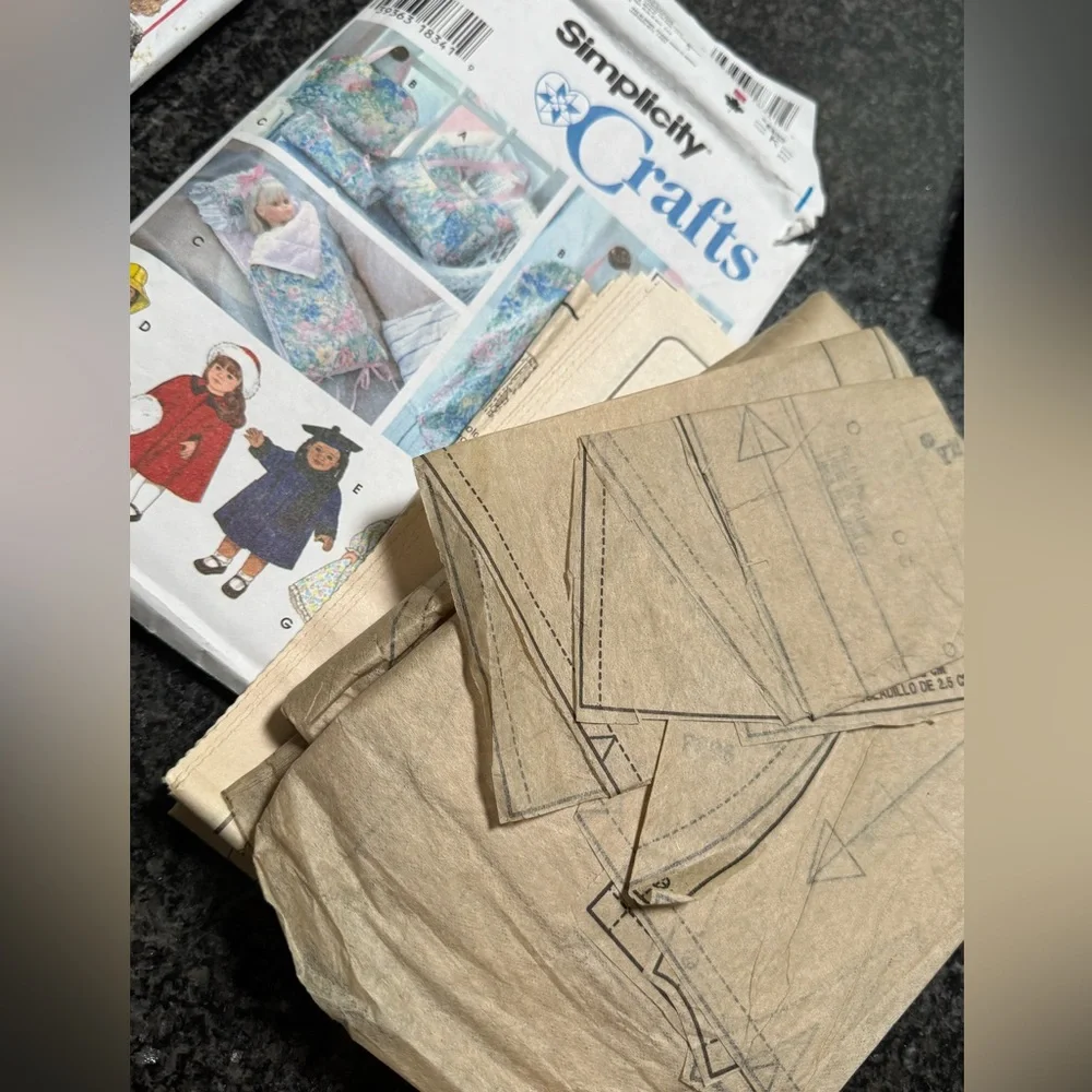 5 Sewing Craft Baby Doll Child Clothing Patterns Butterick Simplicity New & Used - Picture 9 of 12